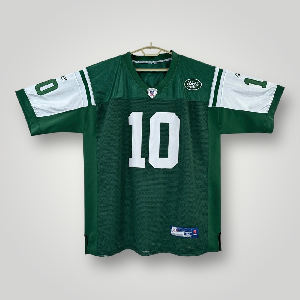 New York Jets Jersey‎ Mens Size 54 Green NFL Football Santonio Holmes 10 Reebok
